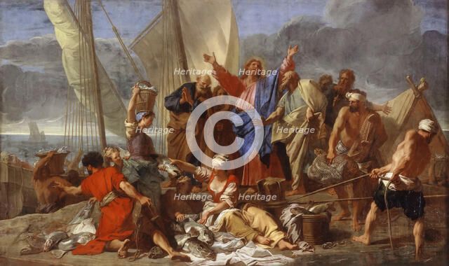 The Miraculous Draught of Fishes. Artist: Jouvenet, Jean (1644-1717)