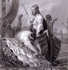 The Miraculous Draught of Fishes c1810-c1844. Artist: Henry Corbould