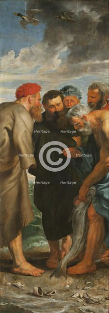 The Miraculous Draught of Fishes (Triptych, left panel), 1618-1619. Creator: Rubens, Pieter Paul (1577-1640).