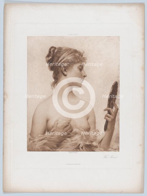 The Mirror, 1890. Creator: Goupil and Co.