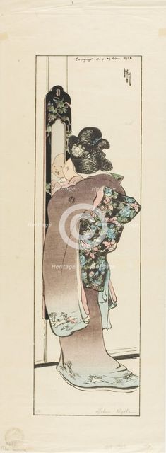 The Mirror, 1904. Creator: Helen Hyde.