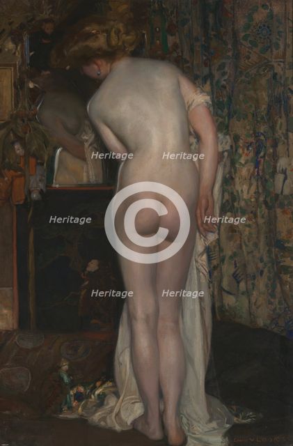 The Mirror, 1905. Creator: Emile Vloors.