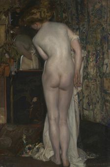 The Mirror, 1905. Creator: Emile Vloors