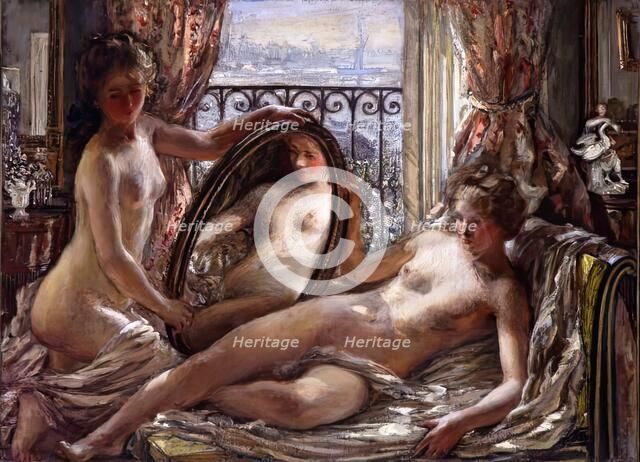 The Mirror, 1901. Creator: Philip Wilson Steer.