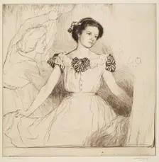 The Mirror, 1912. Creator: William Strang