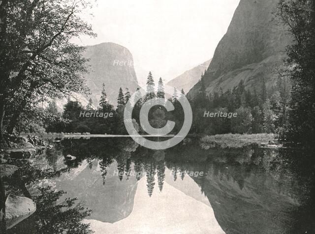 The Mirror Lake, Yosemite Valley, USA, 1895.  Creator: Unknown.