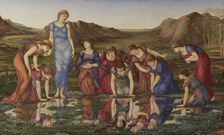 The Mirror of Venus, 1877. Creator: Burne-Jones, Sir Edward Coley (1833-1898)