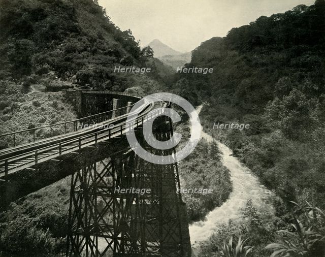 'The Mitlac Ravine: View on the Mexican Railway', 1919. Creator: Unknown.