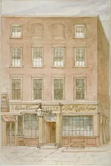 The Mitre Tavern, coffee house and hotel on Mitre Court, Fleet Street, City of London, 1850. Artist: James Findlay