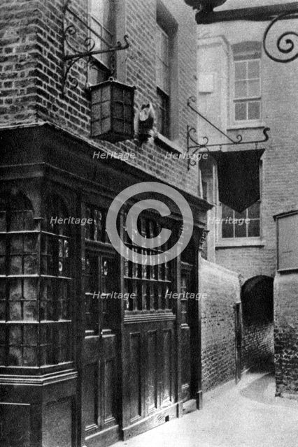 The 'Mitre' tavern, London, 1926-1927.Artist: Paterson