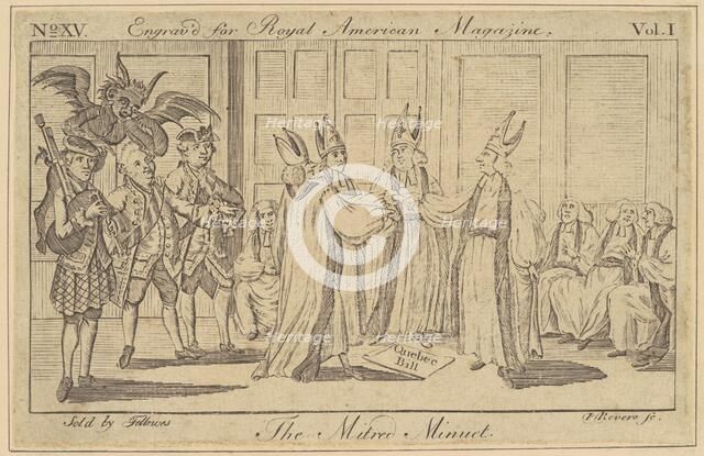 The Mitred Minuet, 1774. Creator: Paul Revere.