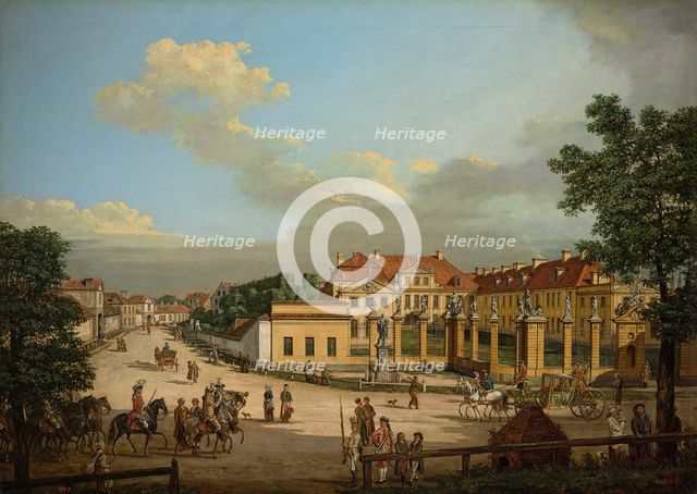 The Mniszech Palace in Warsaw, 1779. Creator: Bellotto, Bernardo (1720-1780).