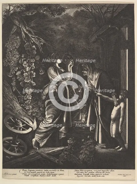The Mocking of Ceres, 1646. Creator: Wenceslaus Hollar.
