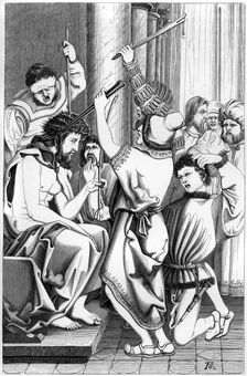 The Mocking of Christ 16th century (1849).Artist: A Bisson