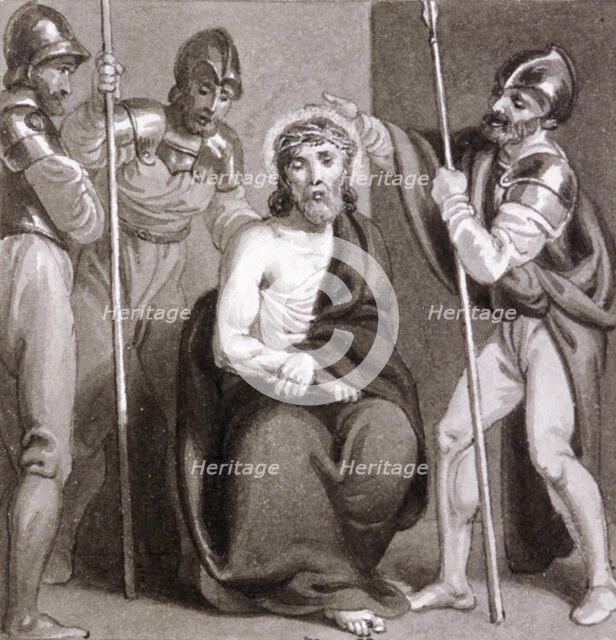 'The Mocking of Christ', c1810-c1844.  Artist: Henry Corbould 