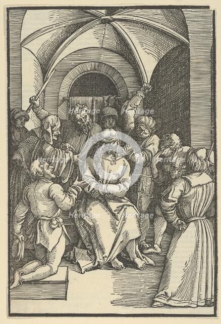 The Mocking of Christ, from Speculum passionis domini nostri Ihesu Christi, 1507. Creator: Hans Schäufelein the Elder.