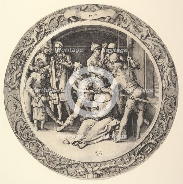 The Mocking of Christ, from the Circular Passion, 1509. Creator: Lucas van Leyden.