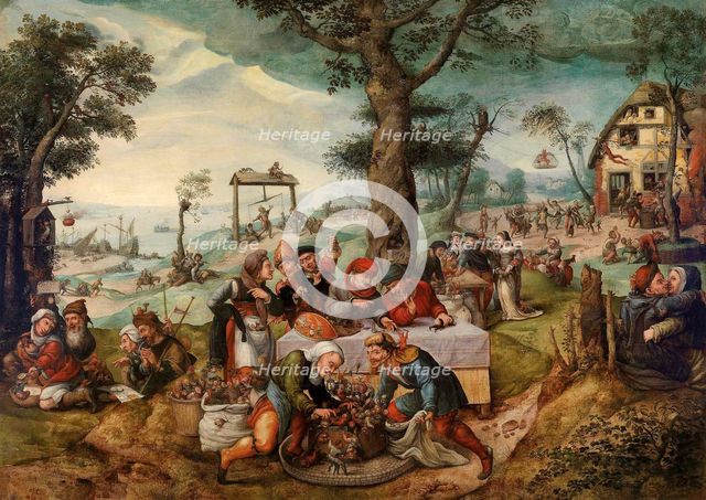 The Mocking of Human Follies. Artist: Verbeeck, Frans (c. 1510-1570)
