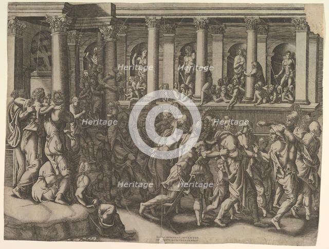 The Mocking of the Prisoners, ca. 1540. Creator: Giorgio Ghisi.