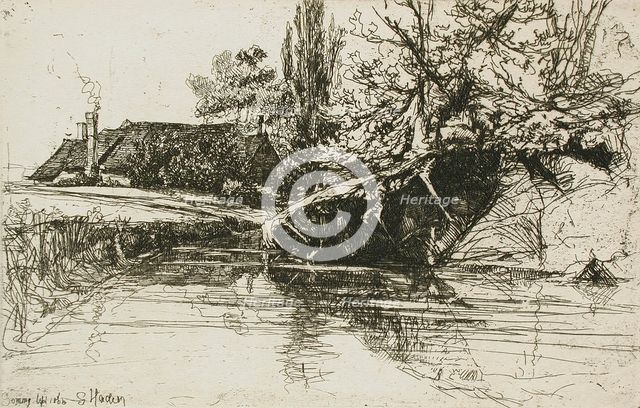 The Moat House, 1865. Creator: Francis Seymour Haden.