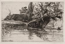 The Moat House, 1865. Creator: Francis Seymour Haden (British, 1818-1910)