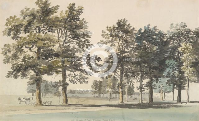 The Moat Island, Windsor Great Park, 1754-55 (?). Creator: Thomas Sandby.