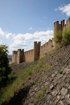 The moat of the castle of the Knights Templar of Tomar, Tomar, Portugal, 2009. Creator: Samuel Magal