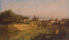 The Moat of Zwinger in Dresden, 1750. Creator: Bernardo Bellotto