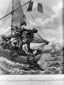 The Mode of Exterminating the Black Army as Practised by the French 1805. Artist: John Barlow
