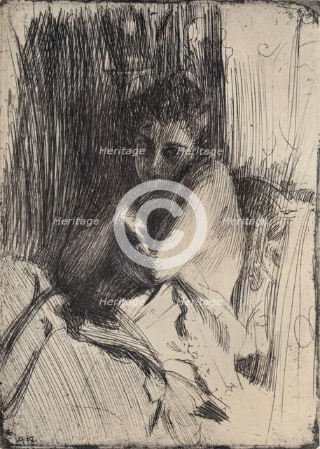 The Model, 1880-1906, (1906). Artist: Anders Leonard Zorn