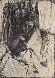 The Model, 1880-1906, (1906). Artist: Anders Leonard Zorn