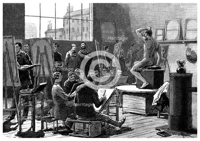 'The Model', 1882. Artist: Unknown