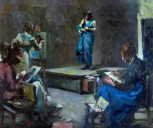 The model, 1919. Creator: Maud Winifred Sherwood