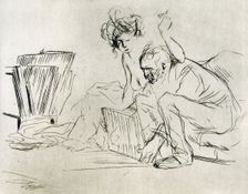 The Model at Rest 1925.Artist: Jean Louis Forain