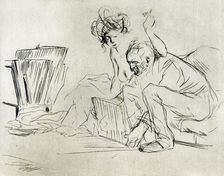 The Model at Rest 1925.Artist: Jean Louis Forain