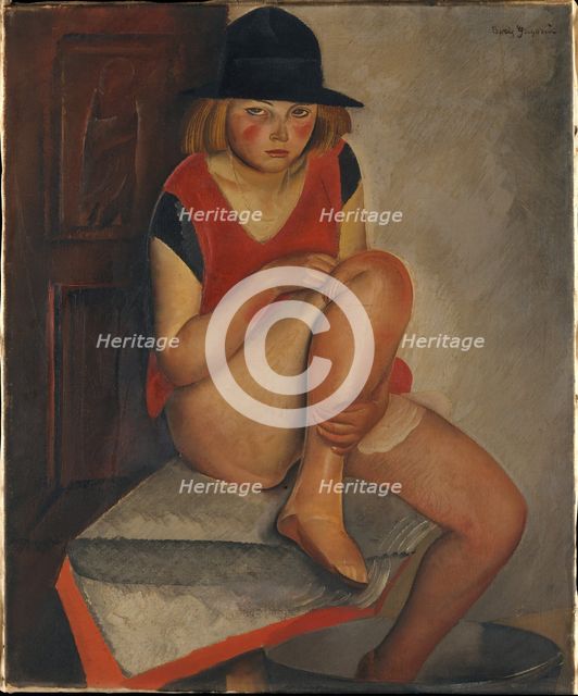 The Model, ca 1926. Artist: Grigoriev, Boris Dmitryevich (1886-1939)