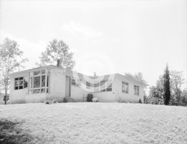 The model house, nearly completed, Hightstown, New Jersey, 1936. Creator: Dorothea Lange.