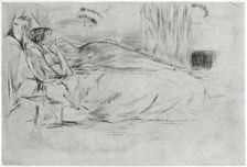 The Model, Lying Down c1864 (1904).Artist: James Abbott McNeill Whistler