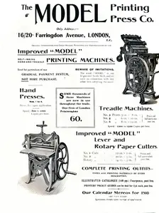 The Model Printing Press Co. 1910