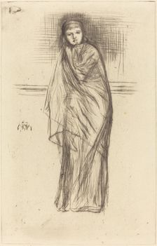 The Model Resting, 1870. Creator: James Abbott McNeill Whistler