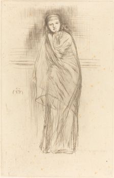 The Model Resting, 1870. Creator: James Abbott McNeill Whistler