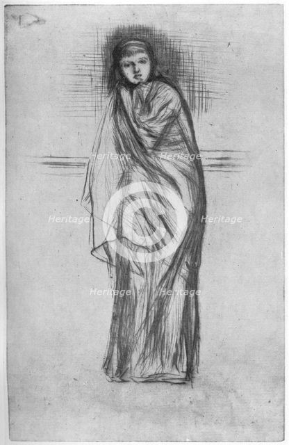 'The Model Resting', 19th century (1904).Artist: James Abbott McNeill Whistler