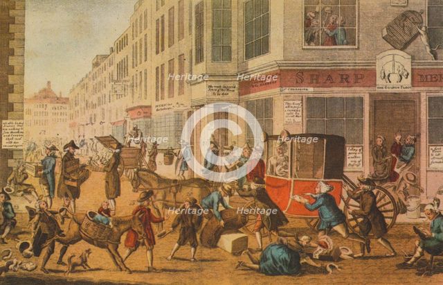'The modern tradesman, or the glories of British commerce', 1774. Artist: G Terry.