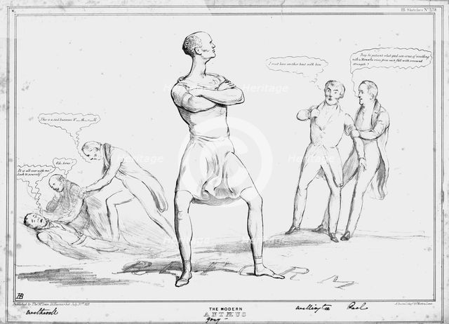 'The Modern Antaeus', 1833. Creator: John Doyle.