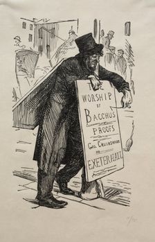 The Modern Art of Advertising, 1863. Creator: George Louis Palmella Busson Du Maurier (British, 1834-1896)