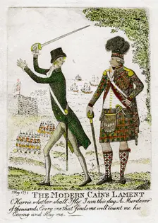 The Modern Cains Lament 1798.Artist: J Kay
