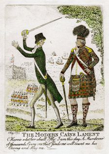 The Modern Cains Lament 1798.Artist: J Kay