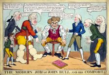 The Modern Job! Or John Bull and his Comforts!, 1816