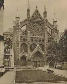 The Modern North Front and the Main Entrance to the Abbey c1935. Creator: Unknown