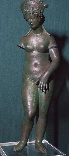 The modest Venus, a Roman bronze statuette, 1st century